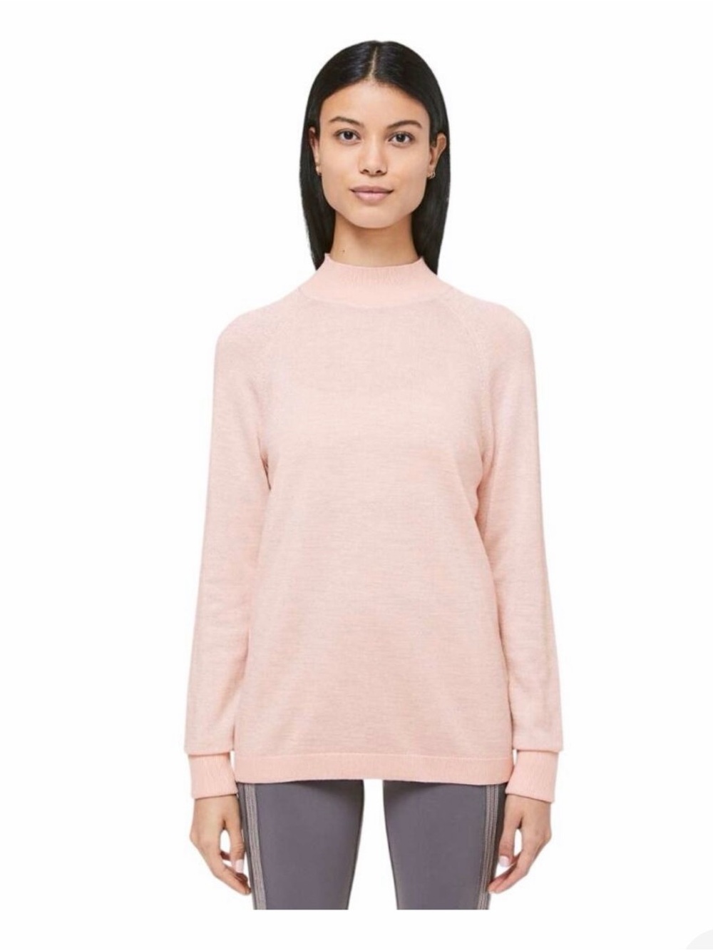 Lululemon Pink Mock Neck Sweater
